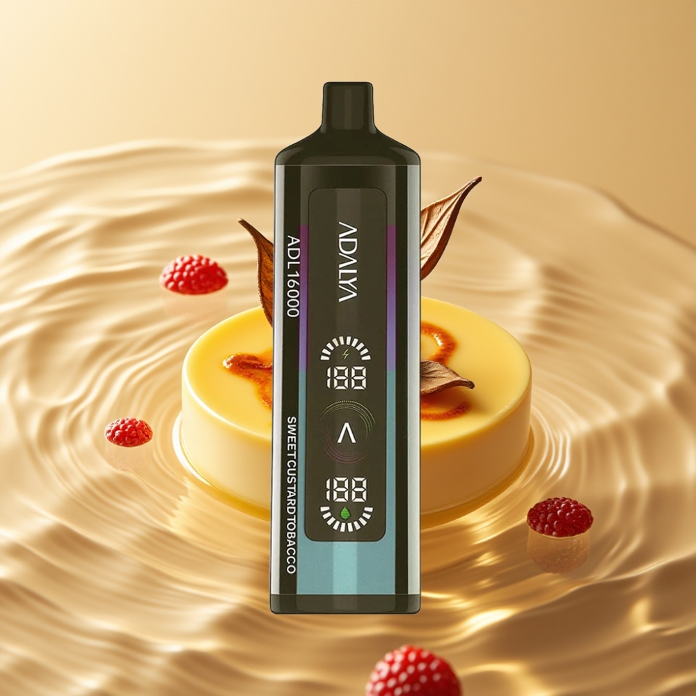Adalya ADL 16000 PRO Пуфове Еднократна вейп Сладък Кастърд Тютюн