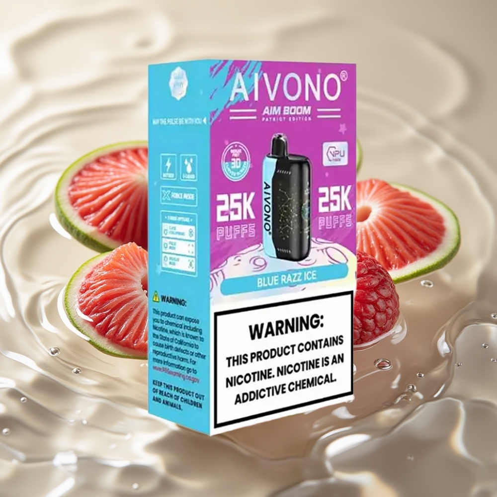 Aivono AIM BOOM 25000 Пуфове с 28ml E-течност Blue Razz Ice