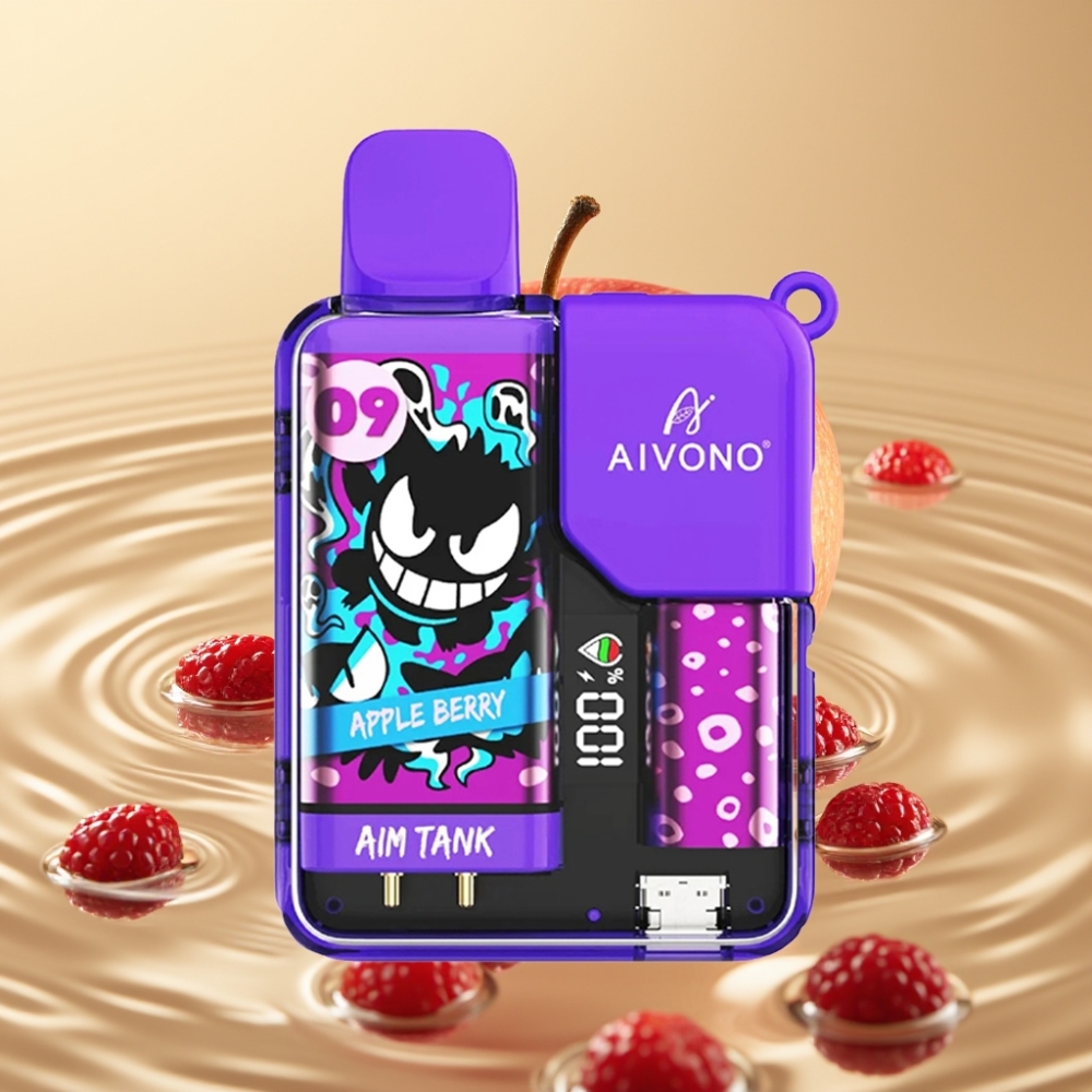 Aivono AIM-TANK 9500 Пуфове с Ябълкова Боровинка и 18ml E-liquid