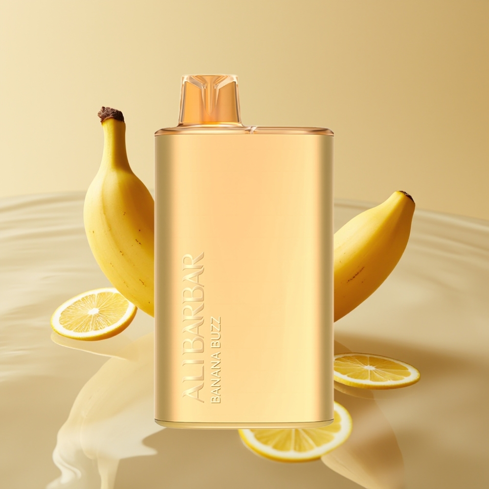 Alibarbar Rich 8000 Пуфове Еднократна вейп Банан Буzz 20ml