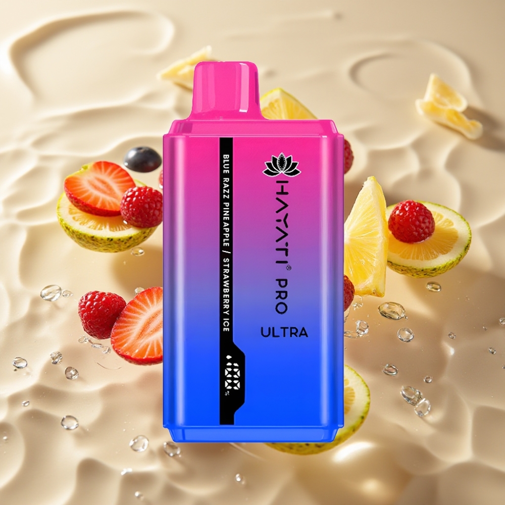 Hayati Pro Ultra 15000 Пуфса + 49 Вкуса – Синьо Малина Ананас Ягода Лед