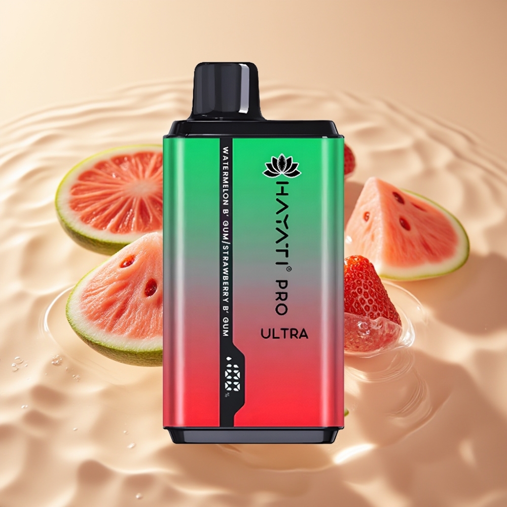 Hayati Pro Ultra 15000 Пуфса с аромат Диня Bubblegum Ягода Bubblegum
