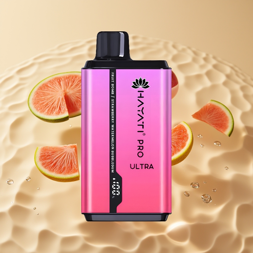 Hayati Pro Ultra 15000 Пуфса с вкус Фруктова Бомба Ягода-Диня Бъбългум