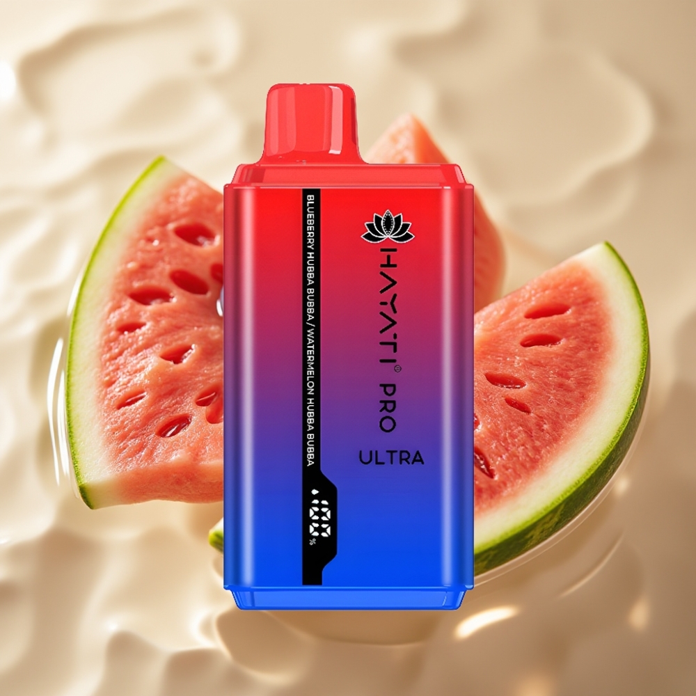 Hayati Pro Ultra 15000 Пуфса със вкус Боровинка Хъба Бъба и Диня Хъба Бъба