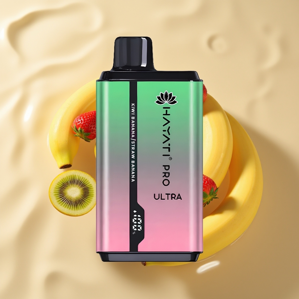 Hayati Pro Ultra 15000 Пуфса с Вкус Киви Банан Ягода Банан