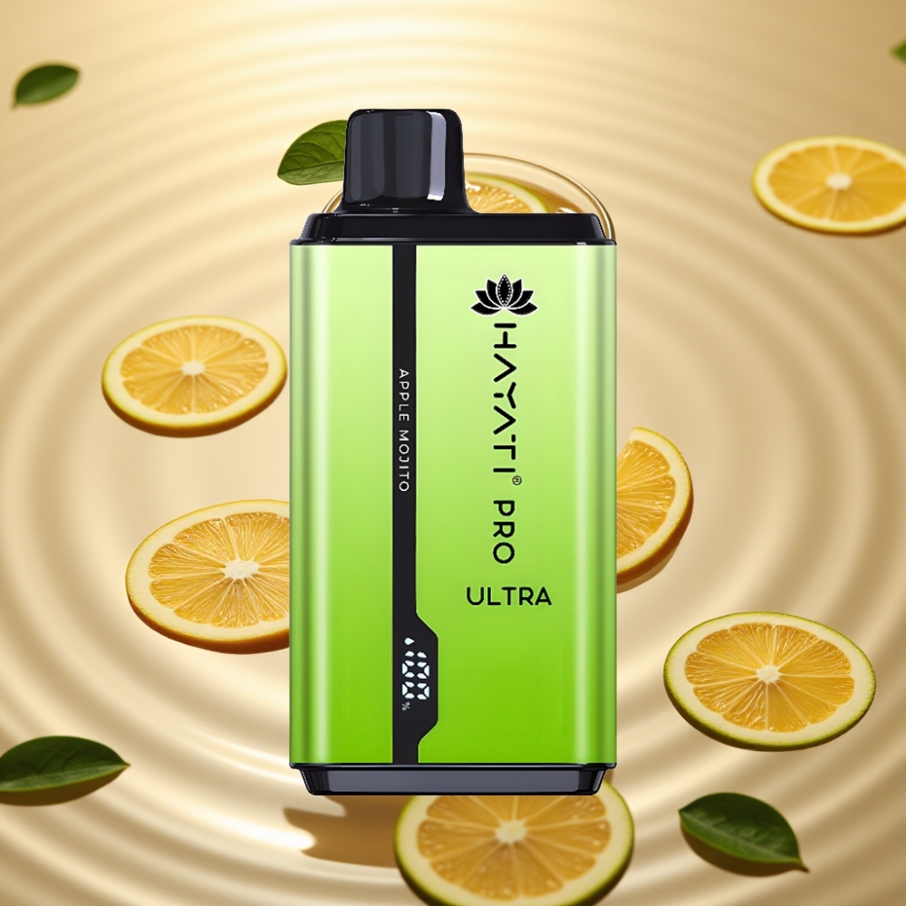 Hayati Pro Ultra 15000 Пуфове Диспосъбъл Vape Ябълков Мохито
