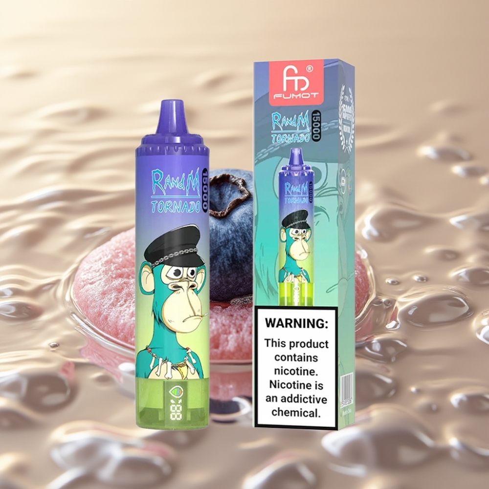 Fumot RandM Tornado 15000 Пуфове с Bluberry Bubble Gum и 850mAh Батерия