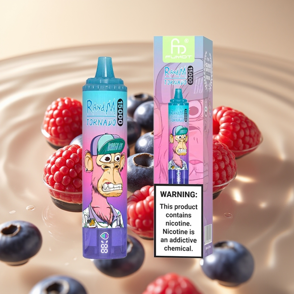 Fumot RandM Tornado 15000 Пуфсов Bluberry Raspberry 25ml