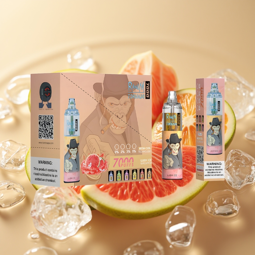 Fumot Tornado 7000 Пуфове с 14 ML E-течност и Вкус Ледена Свежест