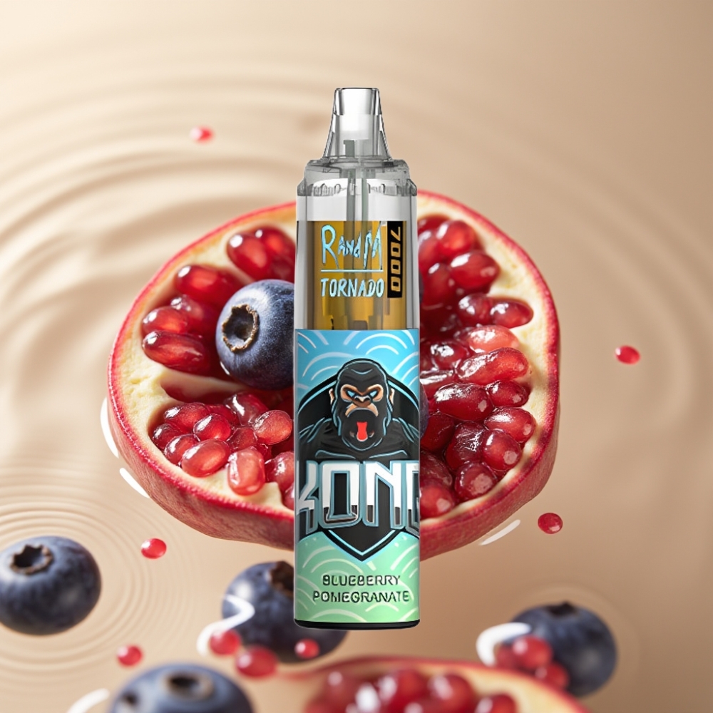 Fumot Tornado 7000 Пуфове Диспозъбъл Вейп с Мрежова Намотка и Вкус Боровинка Нар
