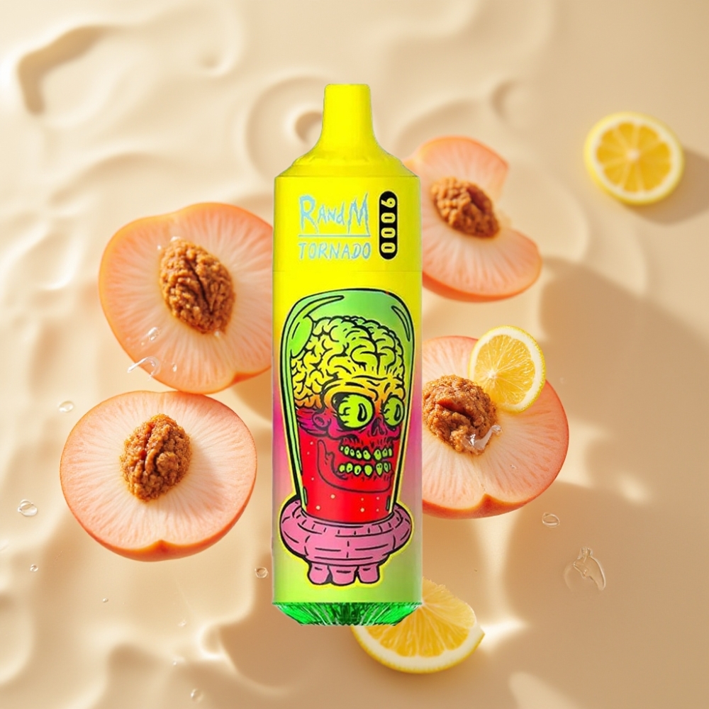 RandM Tornado 9000 Puffs 18 mL Лятна Праскова Лед