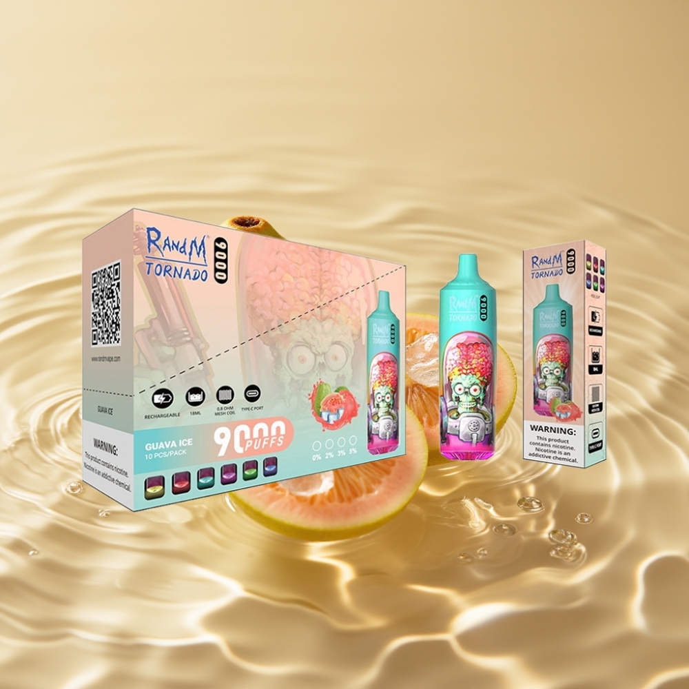 RandM Tornado 9000 Puffs 18 mL Гуава Лед