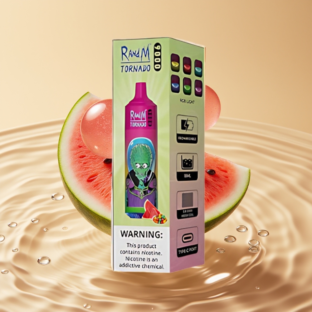 RandM Tornado 9000 Puffs 18 mL Диня Дъвка
