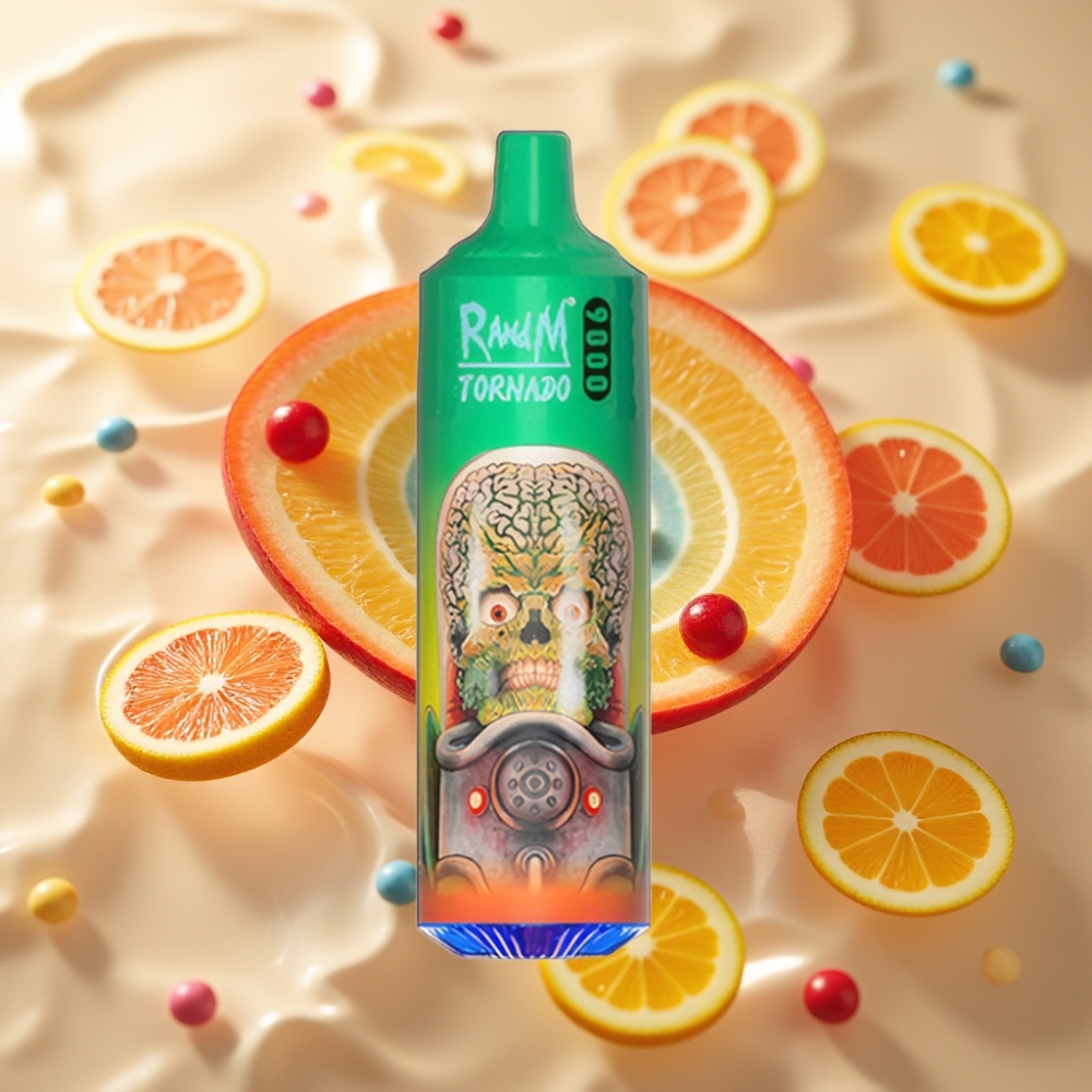 RandM Tornado 9000 Пуфове с Rainbow Candy (Дъга Бонбони) и 18 mL Е-течност