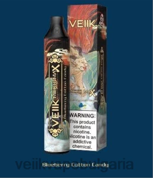 VEIIK E Liquid - VEIIK Micko MAX вейп за еднократна употреба 1500 впръсквания X6V8B46 боровинков захарен памук