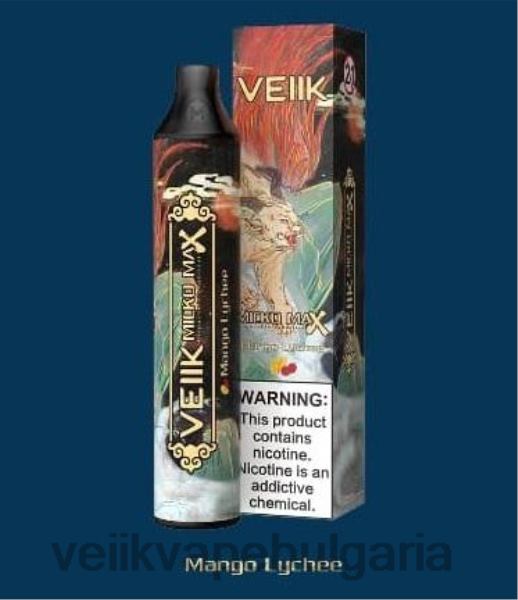 VEIIK Vape Sofia - VEIIK Micko MAX вейп за еднократна употреба 1500 впръсквания X6V8B42 манго личи