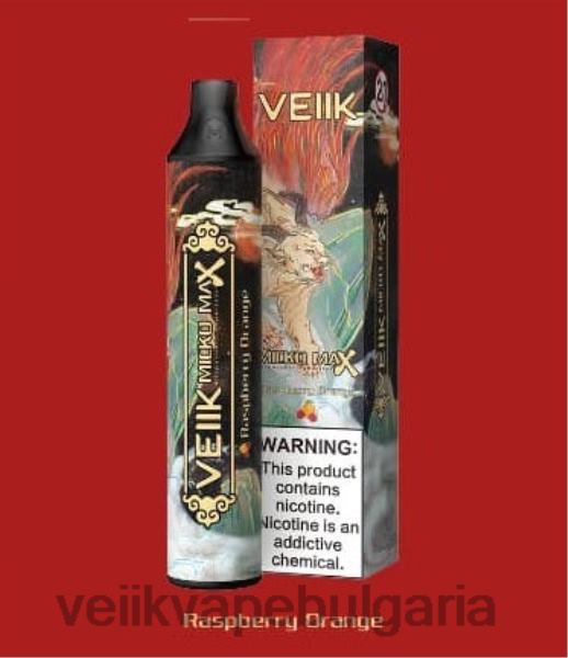 VEIIK Vape Sofia - VEIIK Micko MAX вейп за еднократна употреба 1500 впръсквания X6V8B52 малинов портокал
