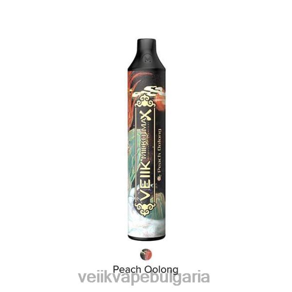 VEIIK Vape Sofia - VEIIK Micko Max вейп за еднократна употреба 1500 впръсквания X6V8B12 прасковен улун
